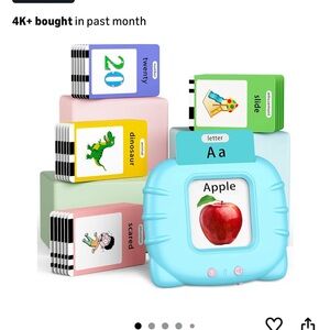 Interactive Learning Flash Cards for Kids - Blue